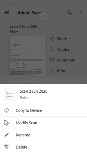 Saving the PDF ready for emailing